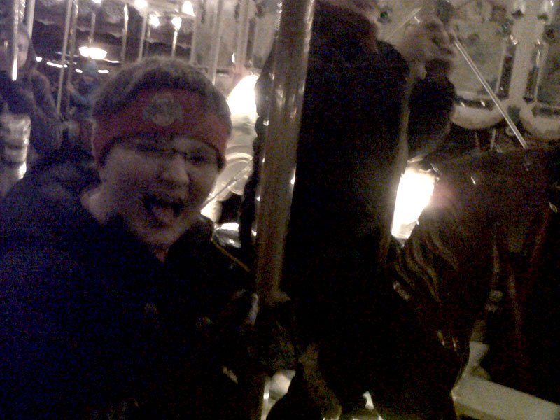 Greenfield Village - James on Carousel