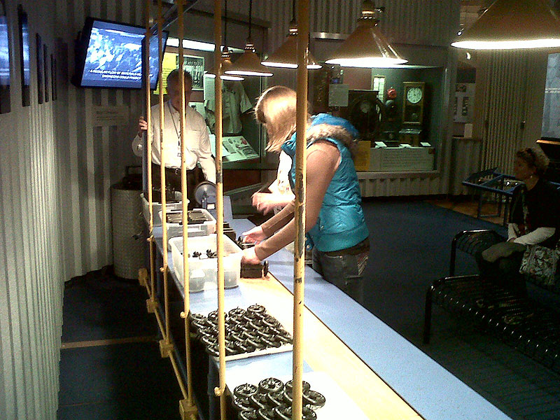 Henry Ford Museum - Katie and James on sample assembly line