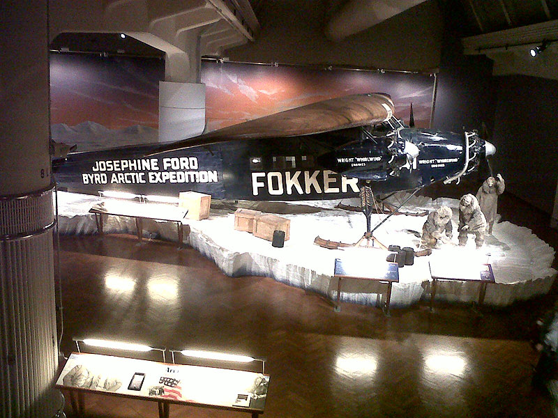 Henry Ford Museum - Fokker ice display