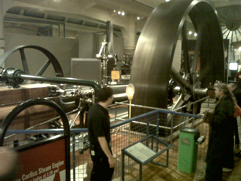 Henry Ford Museum - James by giant power wheel