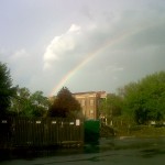 Rainbow after church