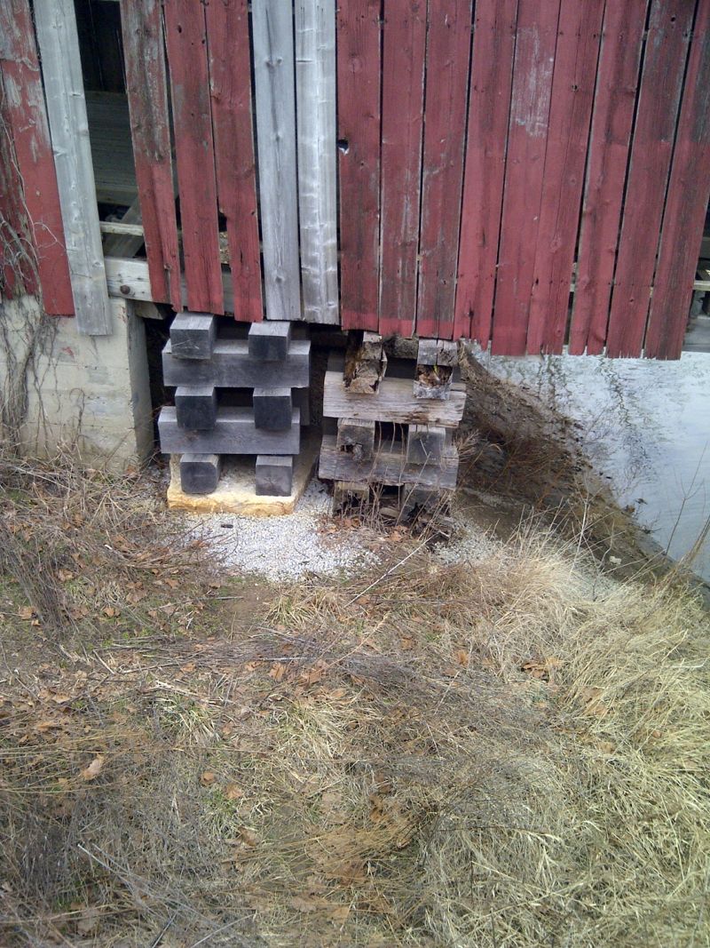 Engle Mill covered bridge foundation - help!