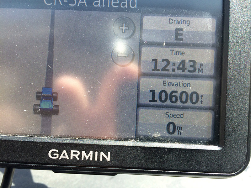 Garmin trip elevation shot