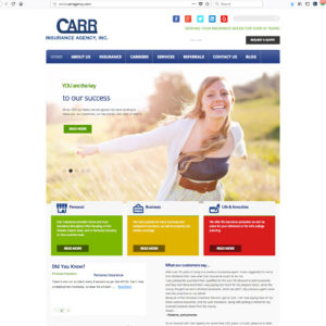 CARR Insurance WordPress Site