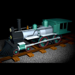 Baldwin 3-D Steam Train Engine