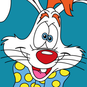 Roger Rabbit Cartoon Vector Drawing
