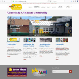Yellow Springs Arts Council WordPress Site